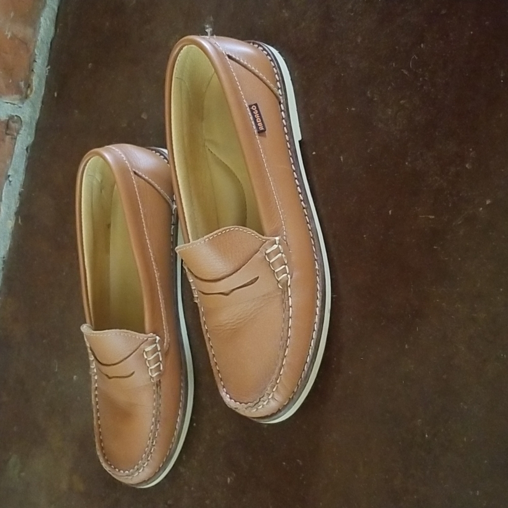 Andago leather upper loafers boys size 38
